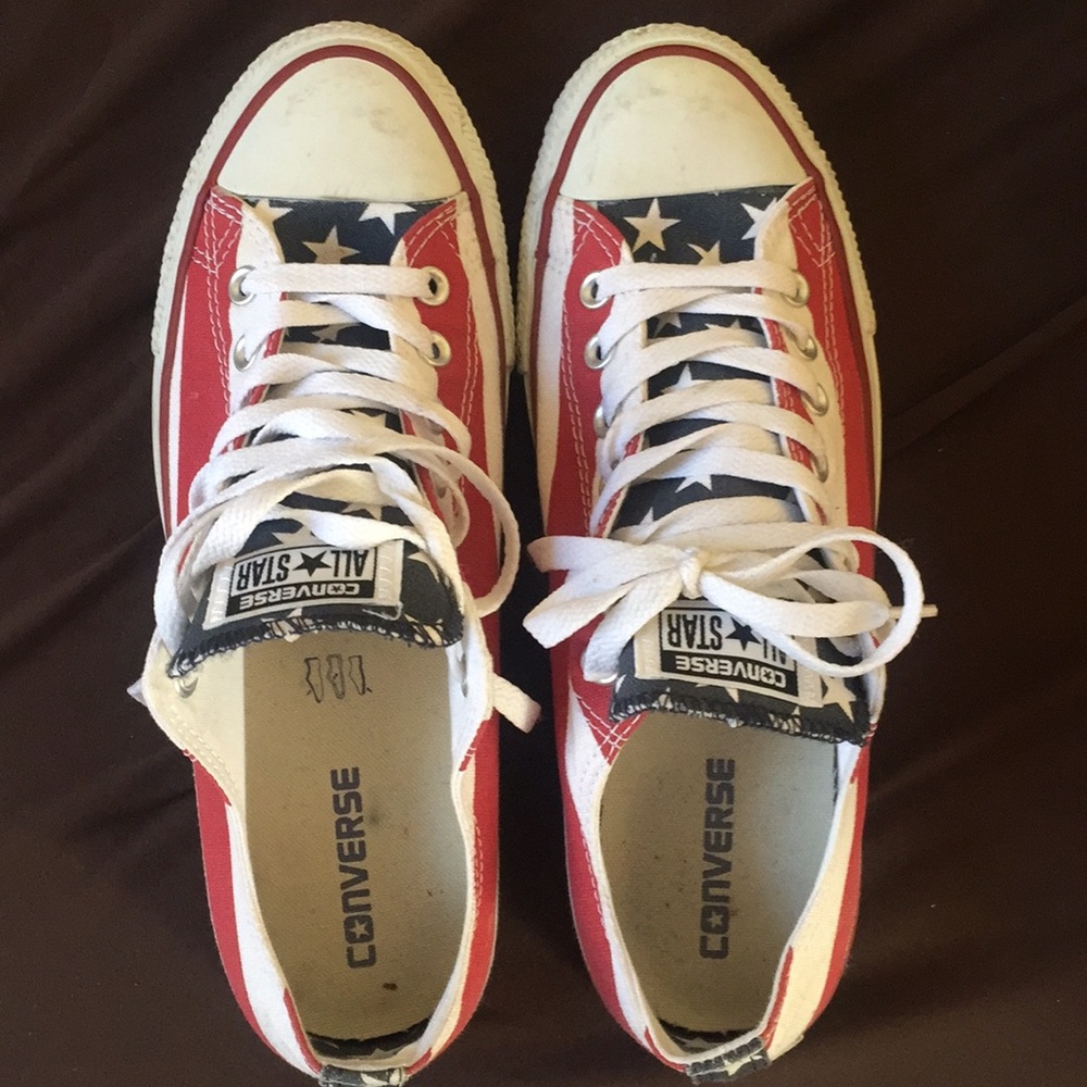 Converse all star ox sz 9 M 11 W USA colorway